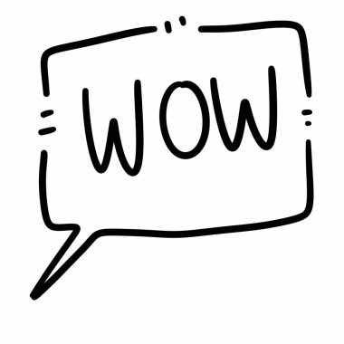 Wow satır tasarımında simge.