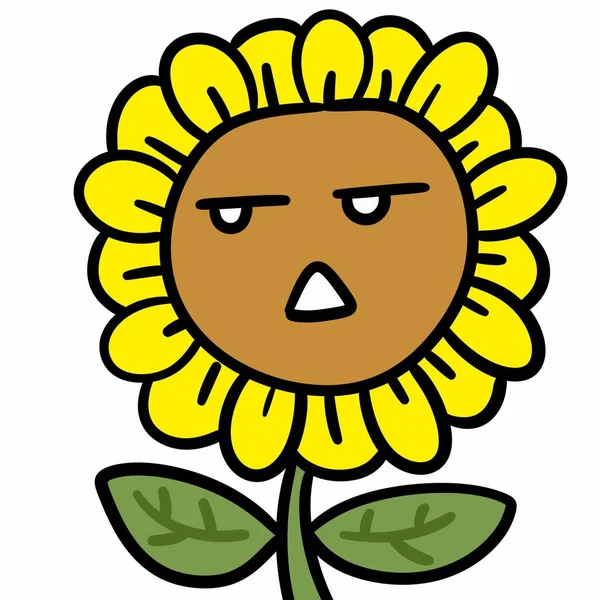 Vector Illustration Cartoon Flower — Stock Photo, Image