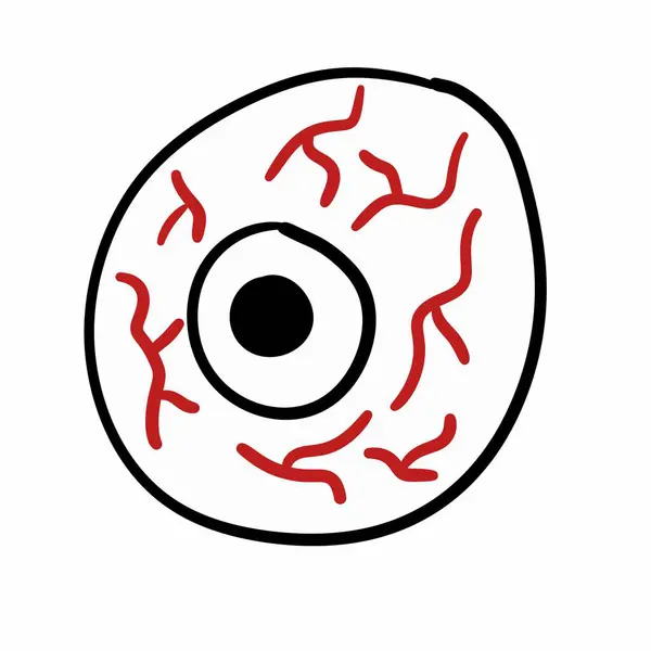 Икона Глаза Человека Хэллоуин Иллюстрация — стоковое фото