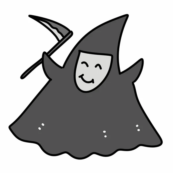 Feliz Personaje Fantasma Halloween Sobre Fondo Blanco — Foto de Stock