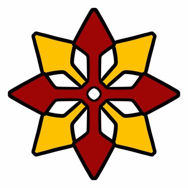 Çiçek dekorasyonu izole edilmiş simge çizimi