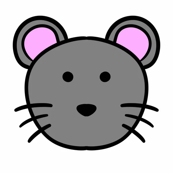 Rat Cartoon White Background — Stock Photo, Image