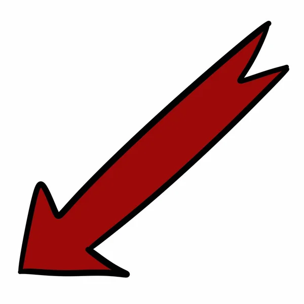 Arrow Icon Flat Style — Stock Photo, Image