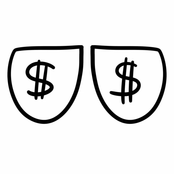 Dinheiro Finanças Ícone Ilustração — Fotografia de Stock