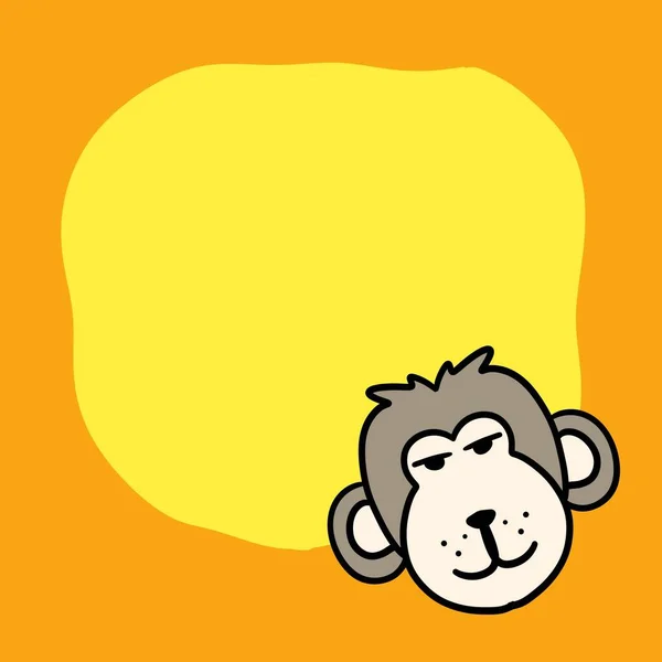 원숭이 아이콘 디자인 일러스트 — 스톡 사진