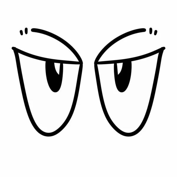 Cartone Animato Faccia Divertente Grande Occhio — Foto Stock