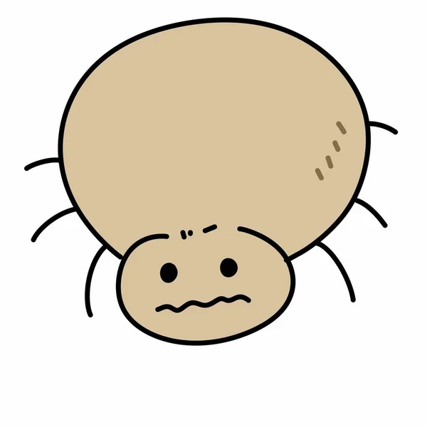 Desenho Animado Bonito Uma Aranha — Fotografia de Stock