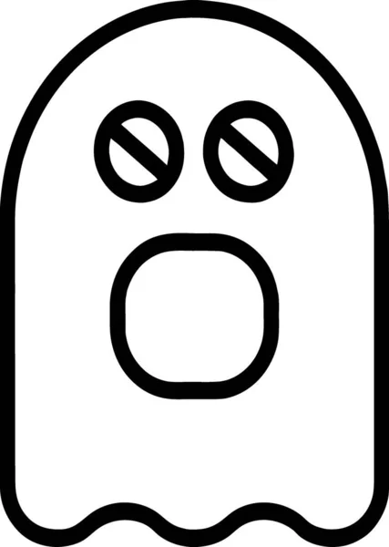 Ikona Ducha Halloween Zarysie Stylu — Zdjęcie stockowe