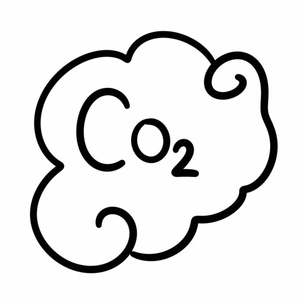 Koldioxidikon Konturstil — Stockfoto