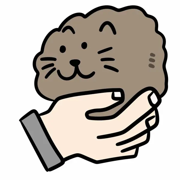 Illustration Von Cartoon Süße Katze — Stockfoto