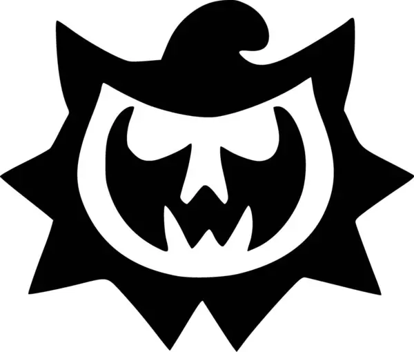 Zła Ikona Czarownicy Halloween — Zdjęcie stockowe