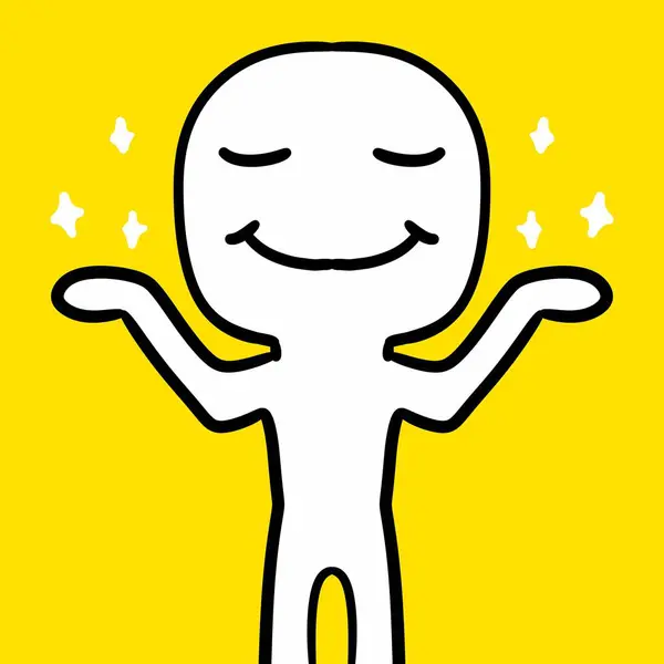 Illustration Happy Cartoon Character — Stock Photo, Image