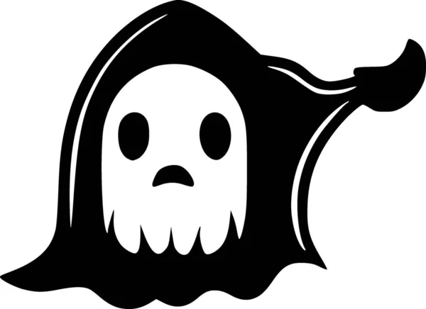 Halloween Geister Ikone Soliden Stil — Stockfoto