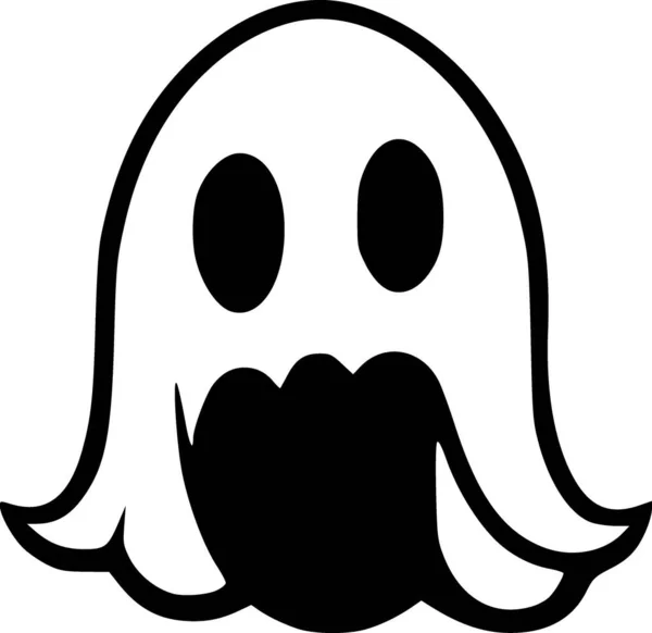 Halloween Fantasma Ícone Estilo Sólido — Fotografia de Stock