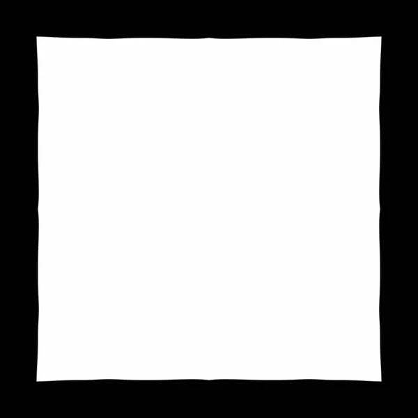 Moldura Papel Branco Isolado Branco — Fotografia de Stock
