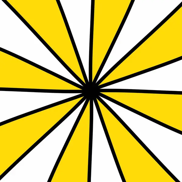Yellow Black Sunburst Background Illustration — Stock Photo, Image