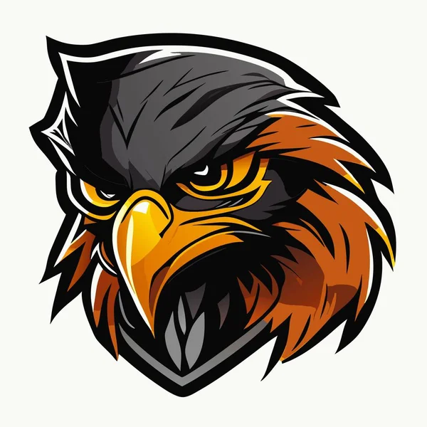 image of an eagle mascot logo design