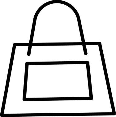 Kişisel ve ticari kullanım için illüstrasyon çanta simgesi.