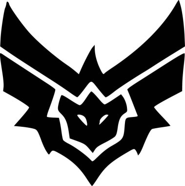 Canavar çizgi filmi. Web simgesi basit tasarım