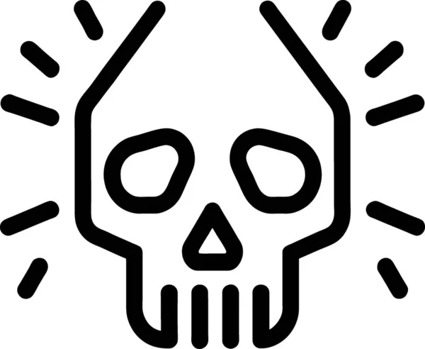 Skull Icon Vector Illustration — Stock Photo, Image