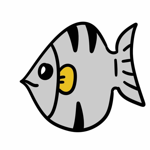 cute fish cartoon icon. illustration