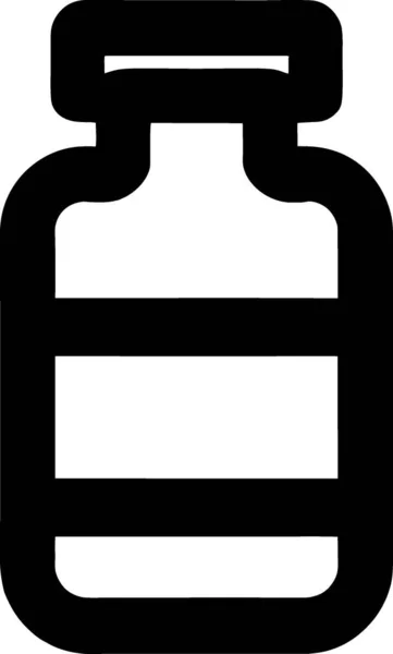 Una Botella Icono Web Ilustración Simple — Foto de Stock