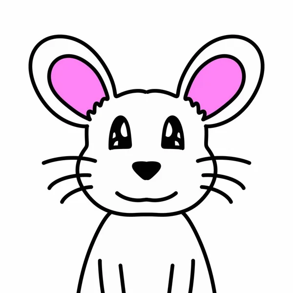 アートかわいい小さなマウスのキャラクター — ストック写真