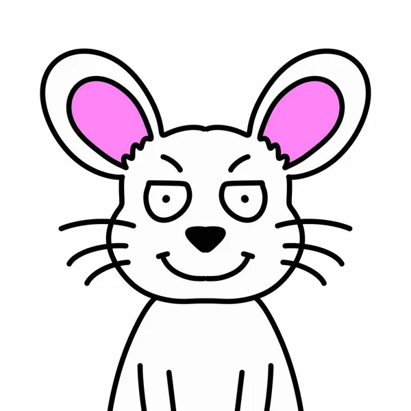 Art Karakter Tikus Kecil Yang Lucu — Stok Foto