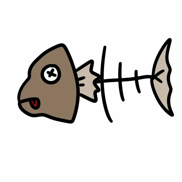 Рибний Значок Проста Ілюстрація Дизайну — стокове фото