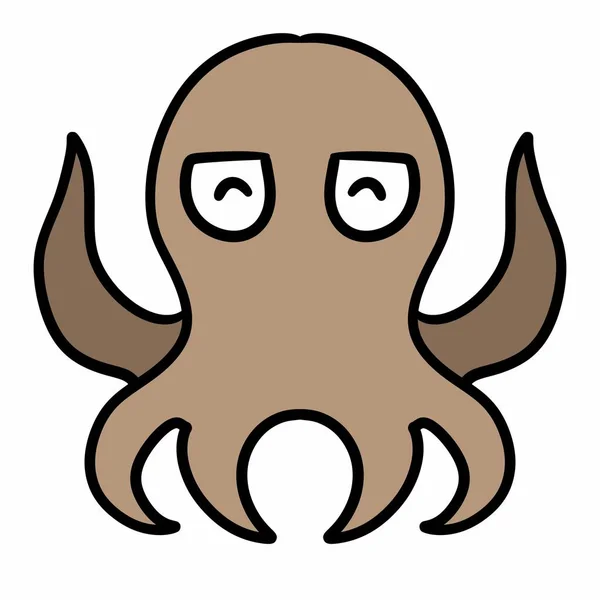 Octopus Animal Icon Outline Style — Stock Photo, Image