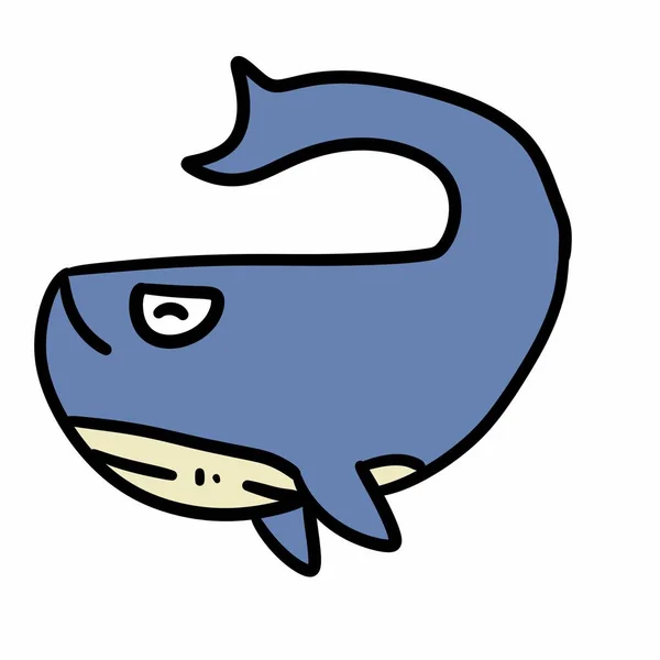 Cute Funny Whale Character — Stock Photo, Image