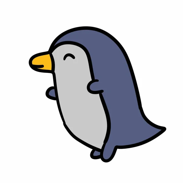 penguin cartoon icon isolated illustration design