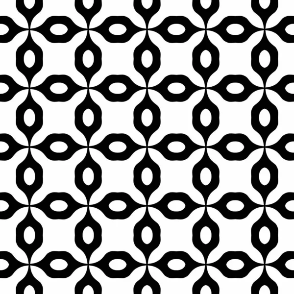 シームレスな黒と白の幾何学模様 — ストック写真