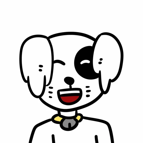 Hund Cartoon Design Icon Illustration — Stockfoto