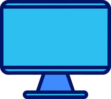 Bilgisayar. Web simgesi basit illüstrasyon