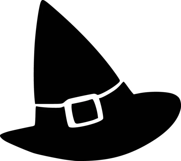 Art Halloween Witch Hat Icon — Stock Photo, Image