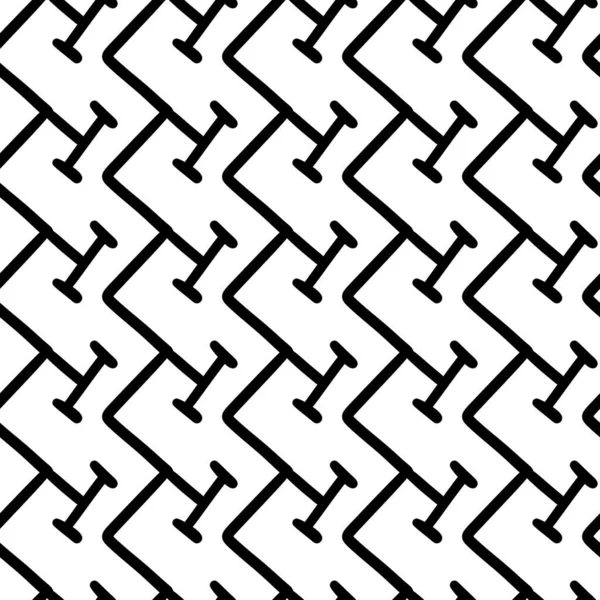 Design Seamless Monochrome Zigzag Pattern Abstract Background — Stock Photo, Image