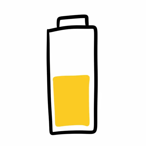 Ölflasksikon Kontur Flaska Ikon Färg Platt Isolerad Vit Bakgrund — Stockfoto