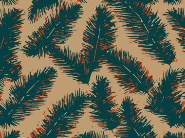 Renkli sonbahar yapraklarıyla renkli parlak desenler çizilmiş.