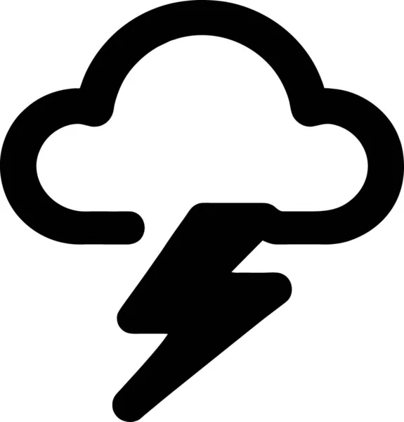 Ícone Previsão Nuvem Estilo Esboço — Fotografia de Stock