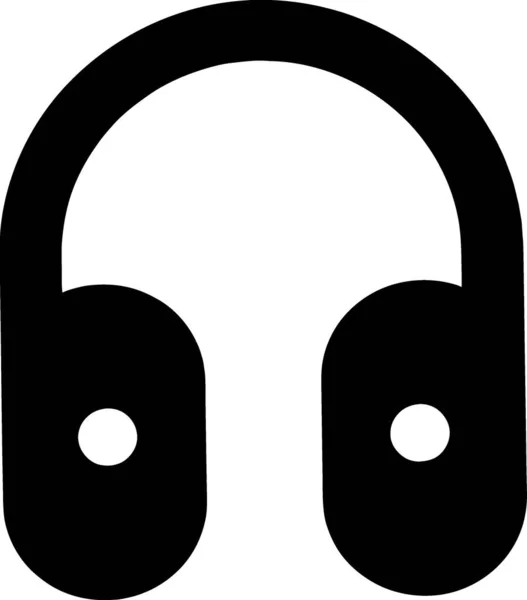 Zvuková Ikona Sluchátka Ručně Kresleném Stylu — Stock fotografie