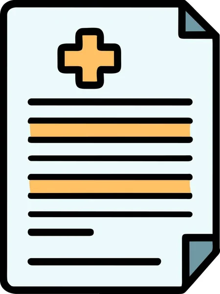 clipboard with medical symbol icon, outline style