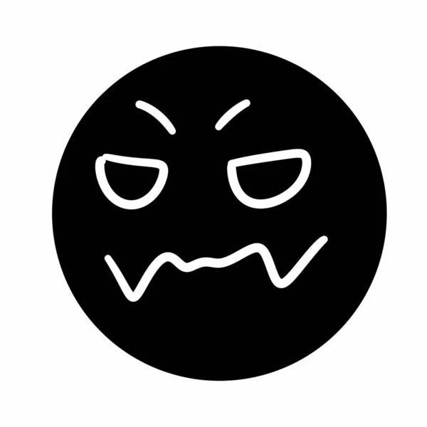 Art Emoticon Glyph Icon Design — Stock Photo, Image