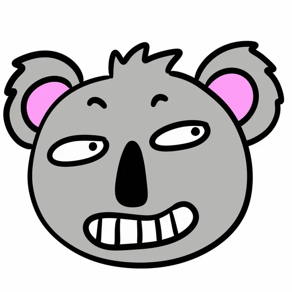 Ilustração Urso Bonito Dos Desenhos Animados — Fotografia de Stock