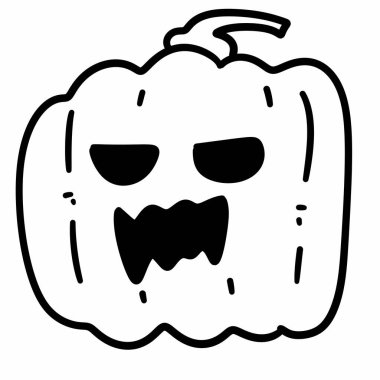 kabak suratlı çizgi film karakteri simgesi tasarımı