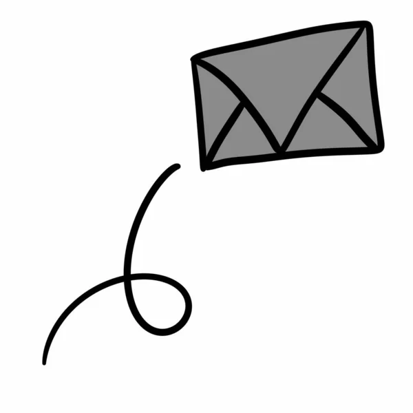 Enveloppe Mail Icône Isolée Illustration Design — Photo