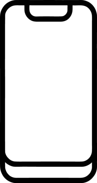 Иконка Мобильного Телефона Белом Фоне Иллюстрация — стоковое фото