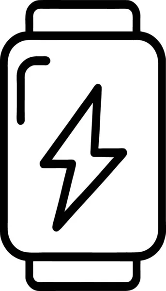 Battery Charging Icon Outline Style — Stock Photo, Image