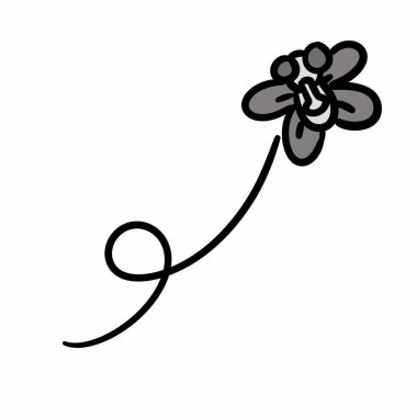 beyaz arkaplanda çizgi film uçur