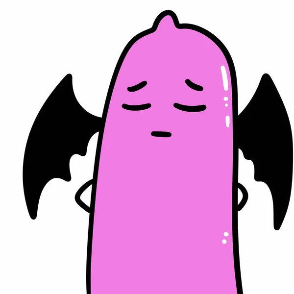 Gelukkig Cartoon Monster Met Grote Ogen Halloween Feest Illustratie — Stockfoto